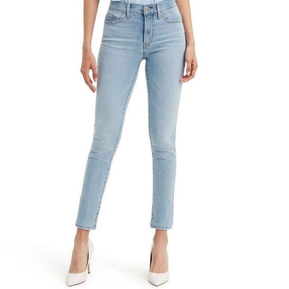 Levi’s slimming skinny blue jeans ripped 28 women - Picture 1 of 10